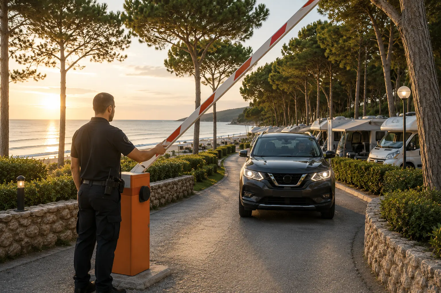 Control de accesos en camping